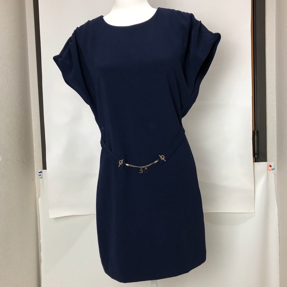 Marc by Marc Jacobs Charm Chain Belt Navy Dress - Picture 1 of 4